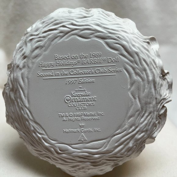 Happy Holidays BARBIE Doll Hallmark Ornament - Picture 4 of 6